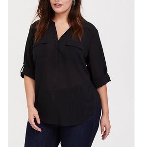 Torrid Harper Window Pullover Blouse